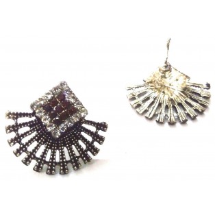 Silver Oxidized Earring Ethnic Imitation Jhumka Jhumki Jewelry Dangle Drop EA377